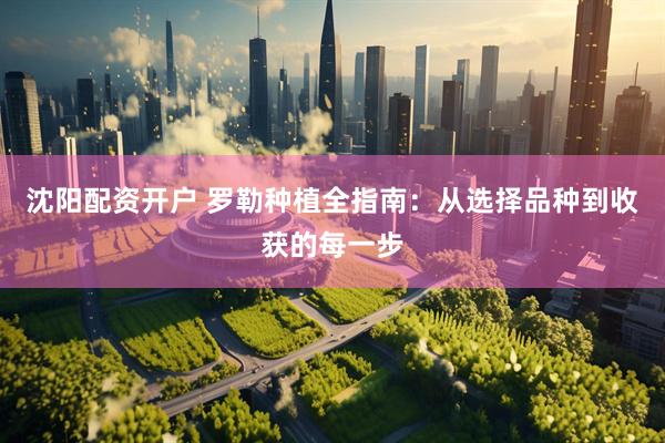 沈阳配资开户 罗勒种植全指南：从选择品种到收获的每一步