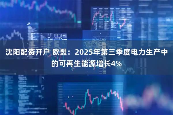 沈阳配资开户 欧盟：2025年第三季度电力生产中的可再生能源增长4%